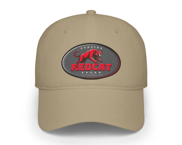 Genuine Redcat™ Brand Logo Baseball Cap — Low Profile Red Hat with Badge