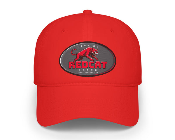 Genuine Redcat™ Brand Logo Baseball Cap — Low Profile Red Hat with Badge